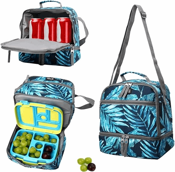 Tilami Rainforest Green Kids Lunch Bag Waterproof Cooler Bag
