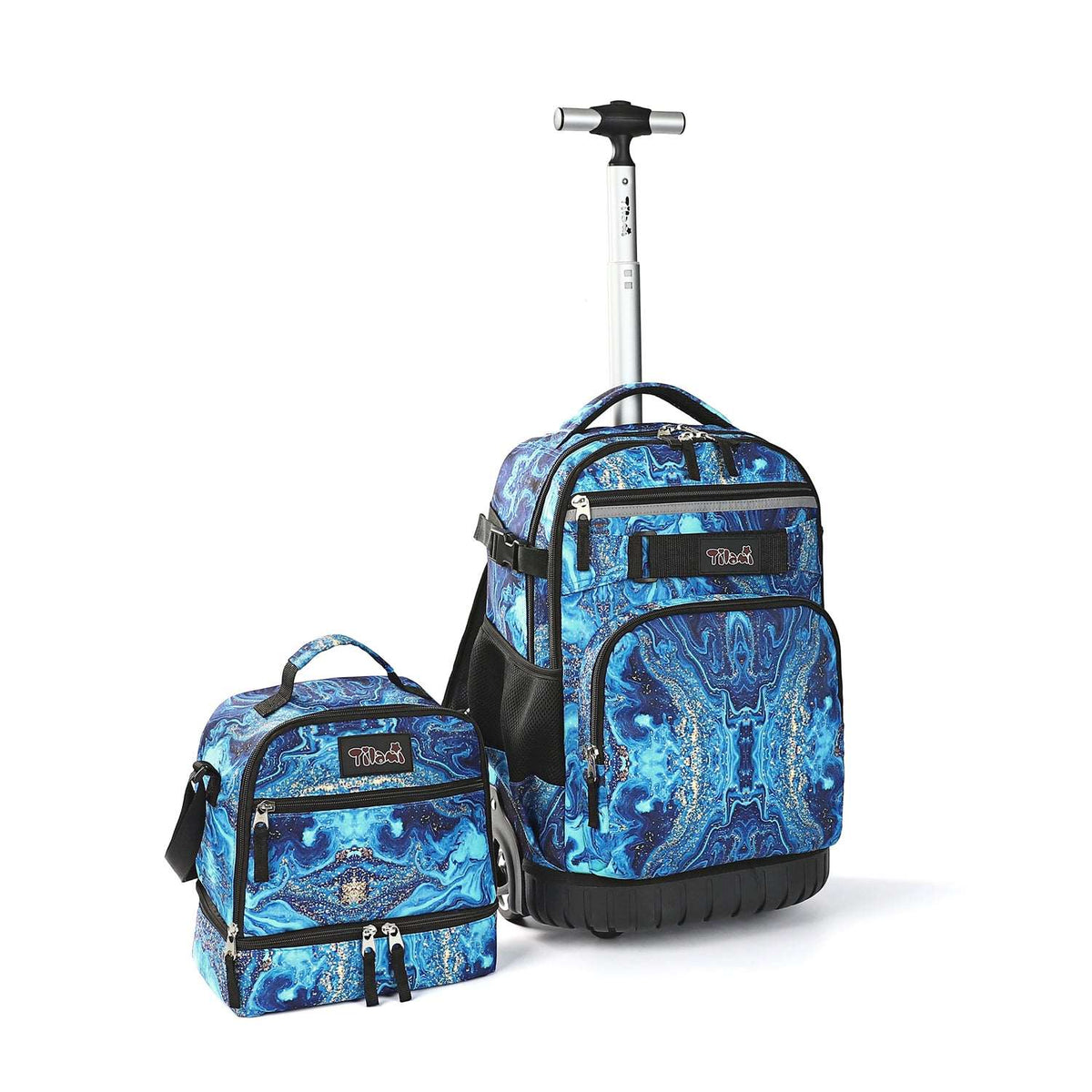 Tilami rolling shop backpack galaxy