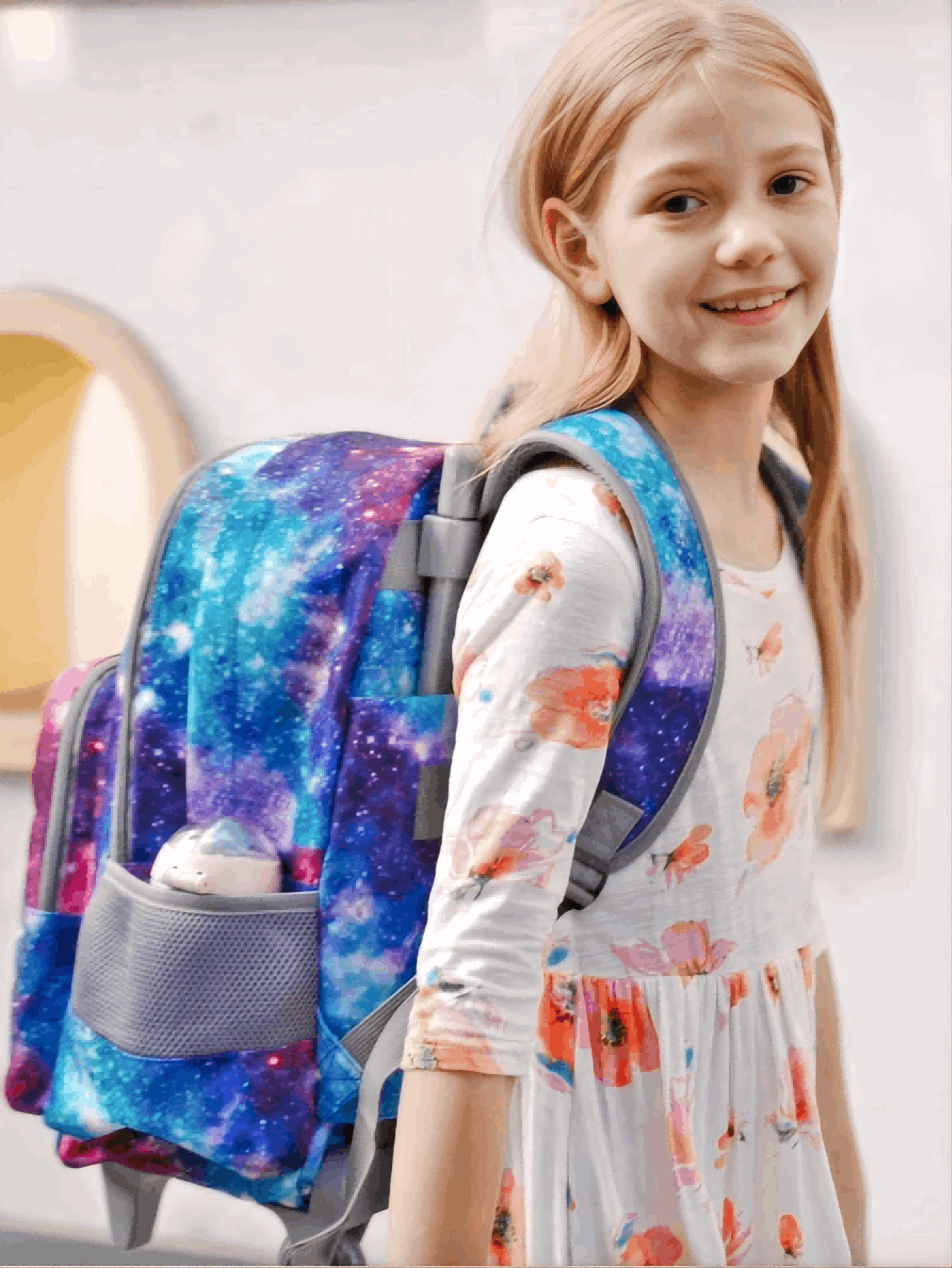 80s T-KIDS ダイス柄レーヨン　ボックスシルエット　ロカビリー　希少 Girls Kids Rolling Backpack | Tilami Purple Sky School Backpacks
