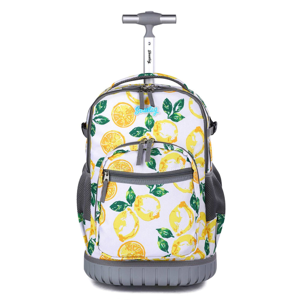 seastig 18 inch Lemon Rolling Backpack for Kids