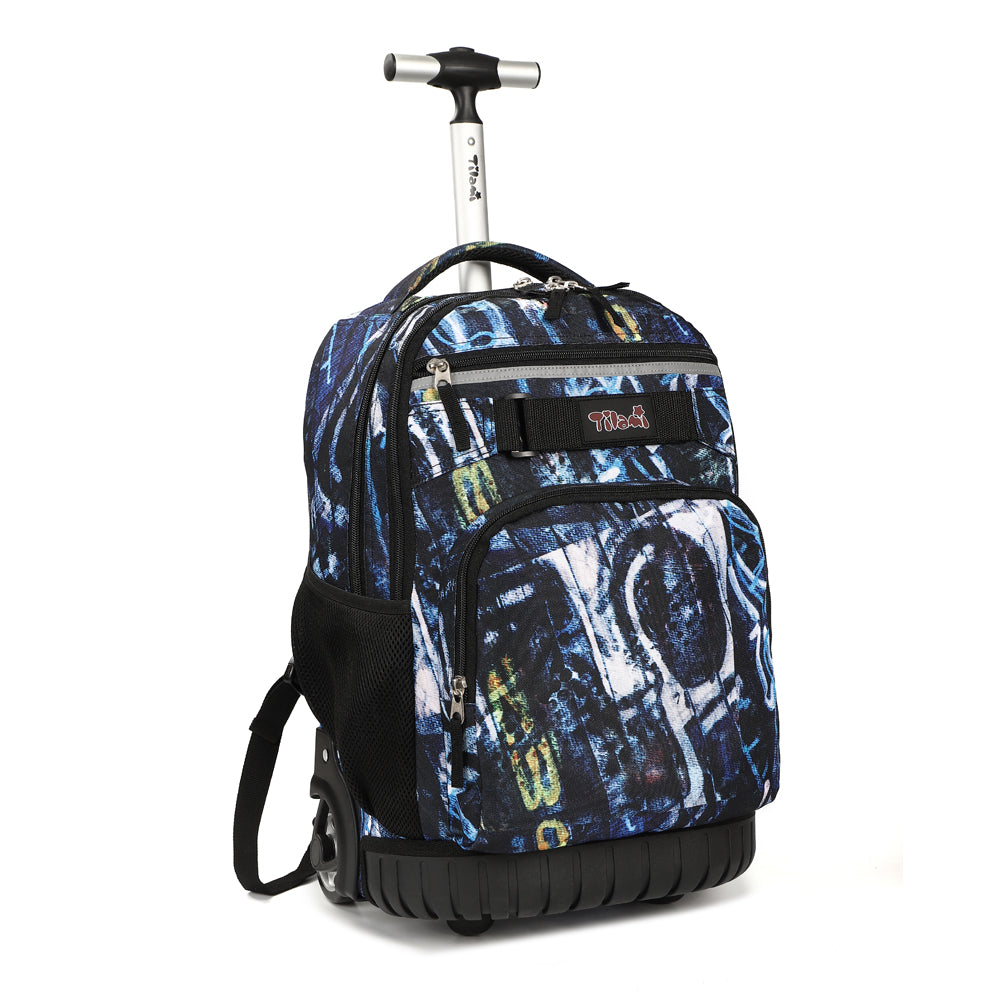 Tilami Space Exploration 18 inch Rolling Backpack