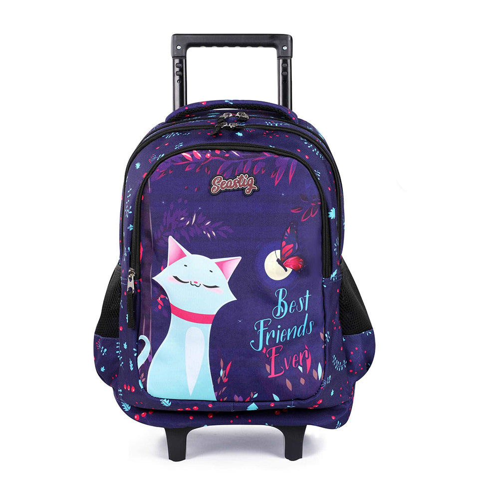 Girls Cat 18 inch Double Handle Rolling Backpack 3pcs |seastig – Tilamionline