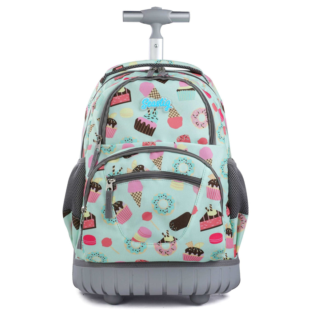 seastig 16 inch Sweets Rolling Backpack for Kids