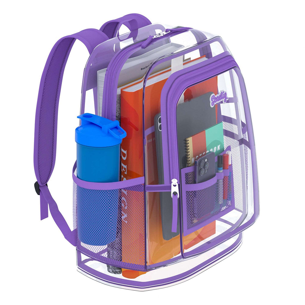 Seastig Purple 17 inch Clear Waterproof Backpack