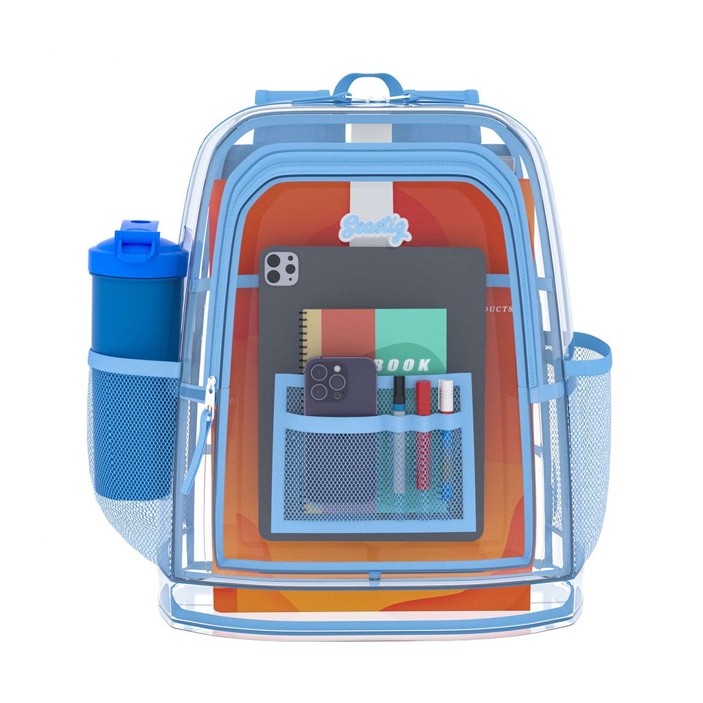 Seastig Blue 17 inch Clear Waterproof Backpack