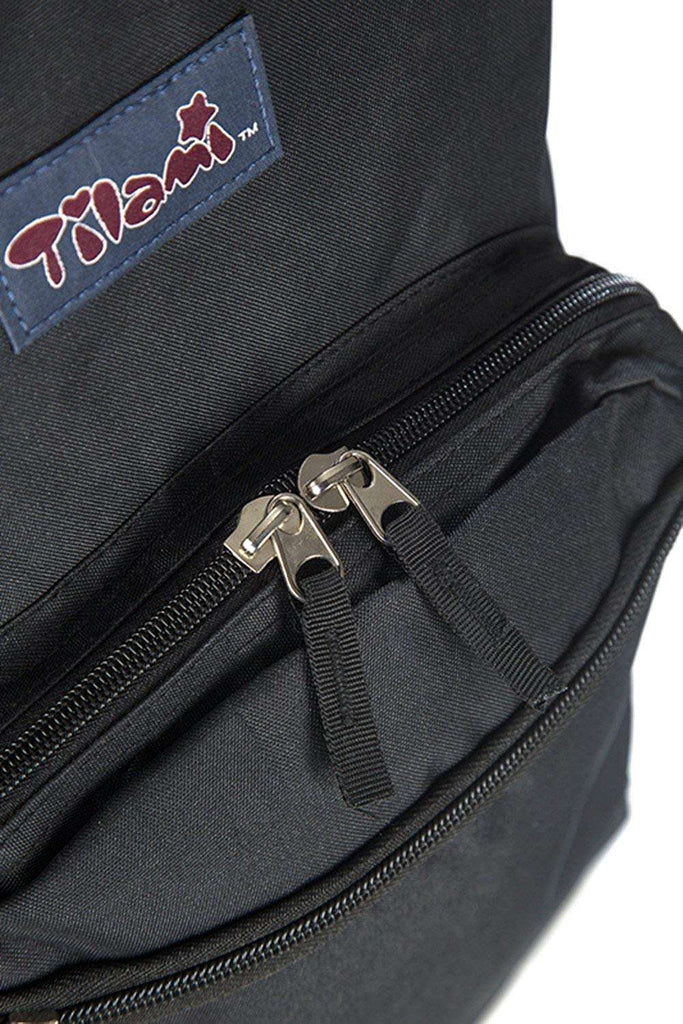 Tilami Black Aluminum Alloy Rod 18 Inch Rolling Backpack