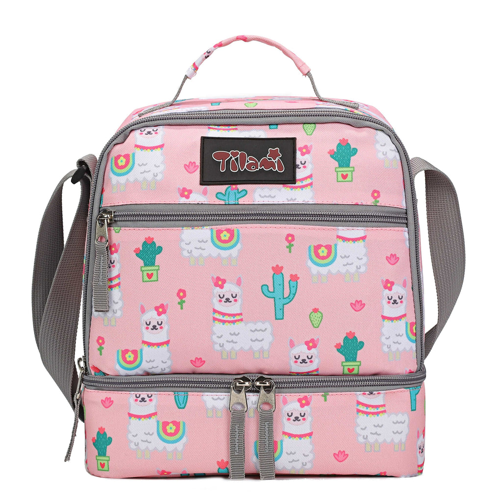 Tilami Cute Alpaca Lunch Bag For Kids Insulated Cooler Bags