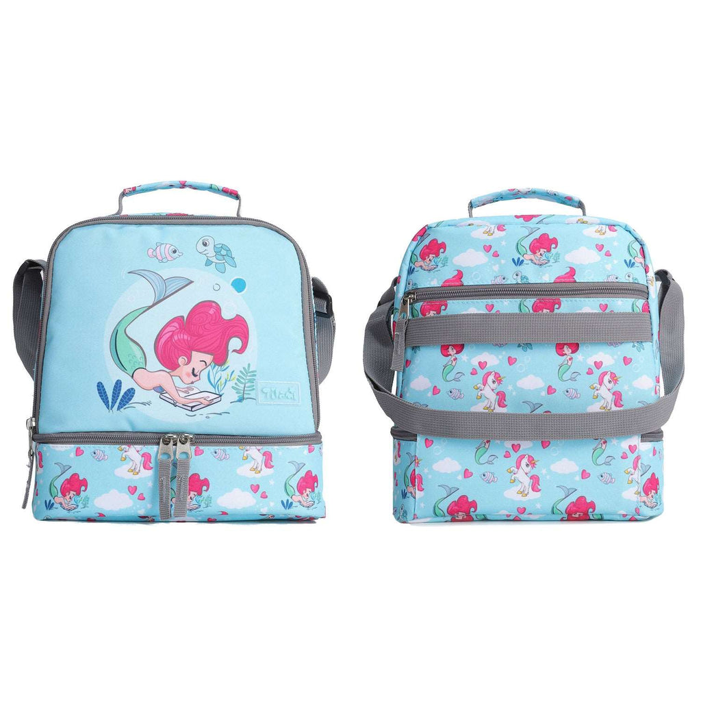 Tilami Adorable Mermaid Insulated Lunch Bags Kids Lunch Box