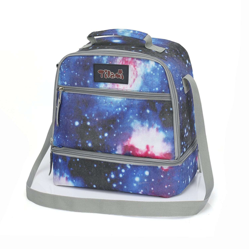 Tilami Deep Galaxy Insulated Kids Lunch Bag Zipper Lunch Box