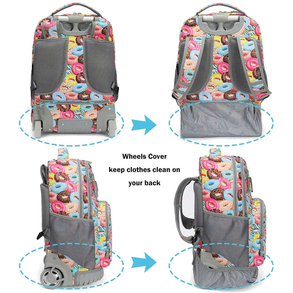 Tilami Doughnut Kids Rolling Backpack 18 inch Wheeled Backpack Canada