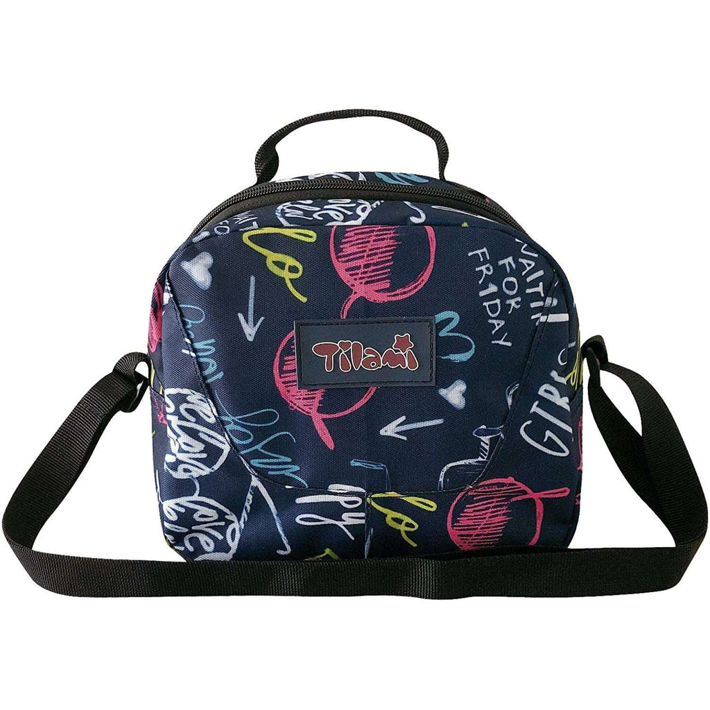 Tilami Happy Weekend 18 inch Rolling Backpack For Kids With Lunch Bag