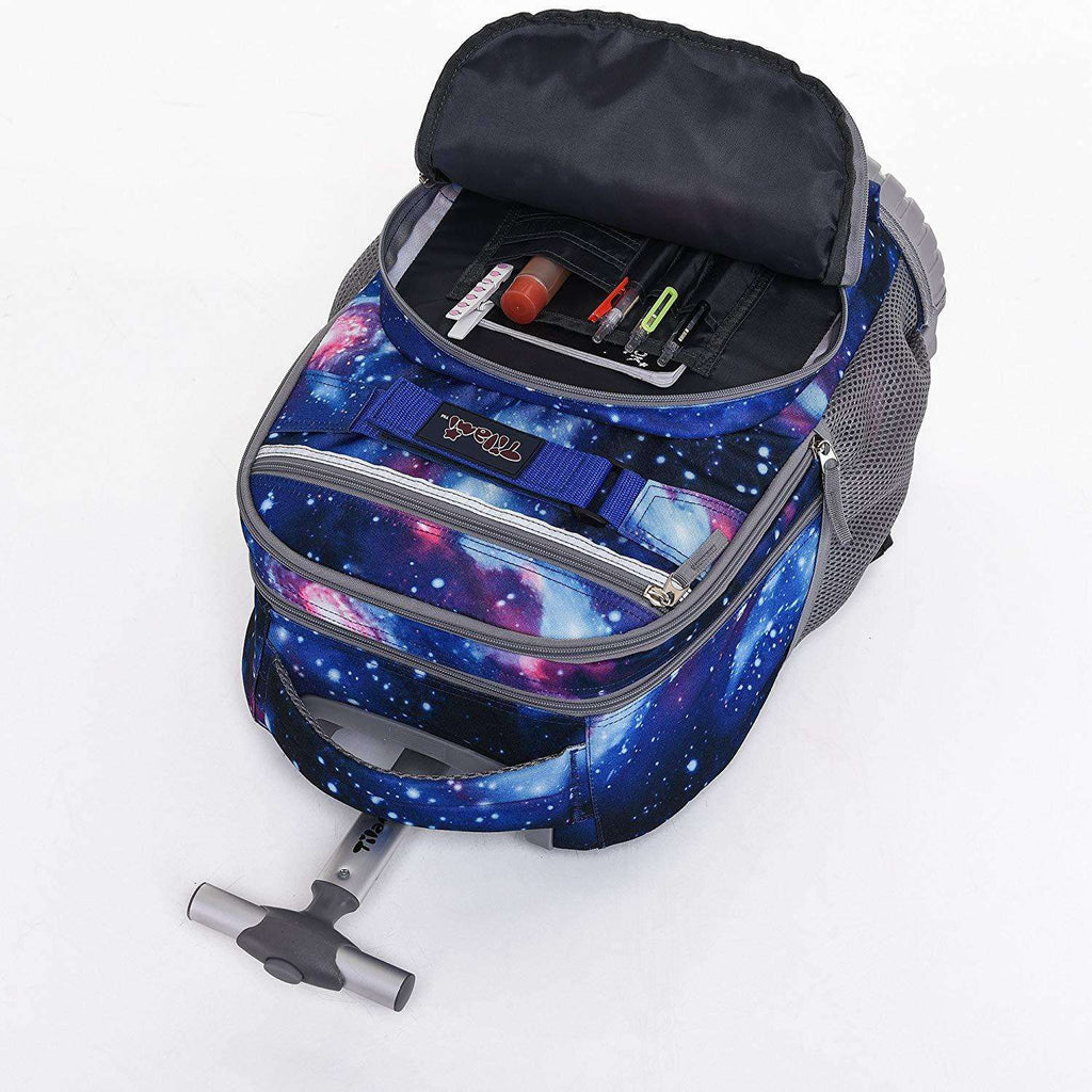 Tilami Deep Galaxy Rolling Backpack 18 Inch with Pencil Case canada