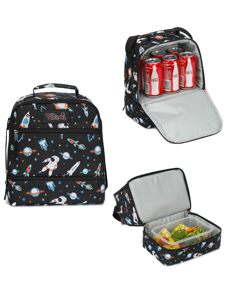 Tilami Spack Walker Rolling Backpack 18 inch with Lunch Bag