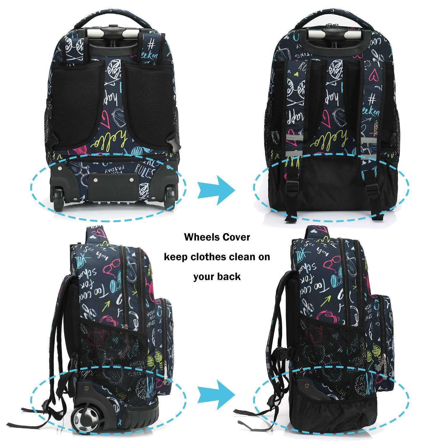 Tilami Weekend Time 19 inch Kids Rolling Backpacks Tilami Weekend Time 19 inch Kids Rolling Backpacks