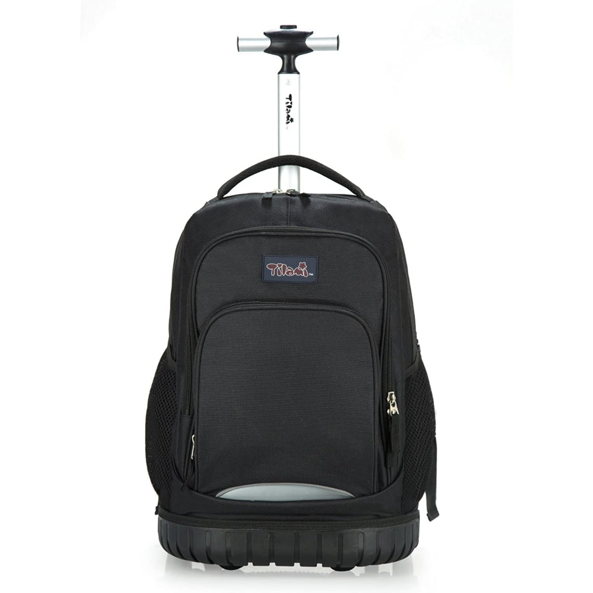 Tilami Black Aluminum Alloy Rod Rolling Backpack 18 Inch for School T ...