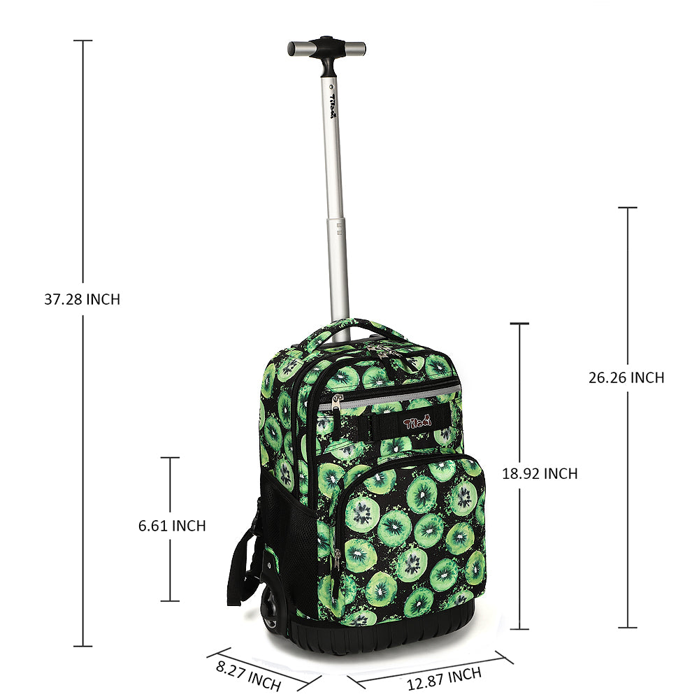 Tilami Green Kiwifruit 18 inch Rolling Backpack Kids Wheeled Backpacks Tilami Green Kiwifruit 18 inch Rolling Backpack Kids Wheeled Backpacks