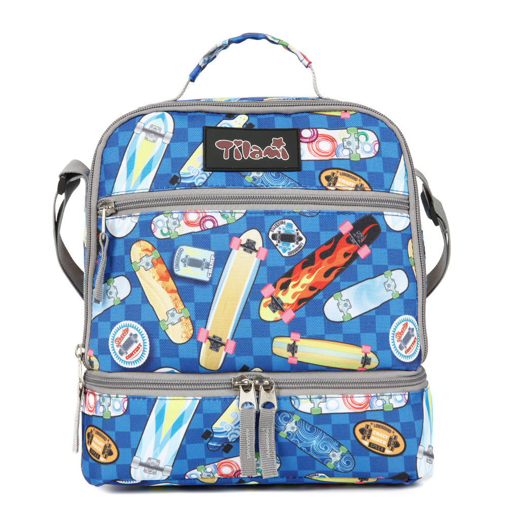 Tilami Skater Board Kids Lunch Bag Waterproof Cooler Bag