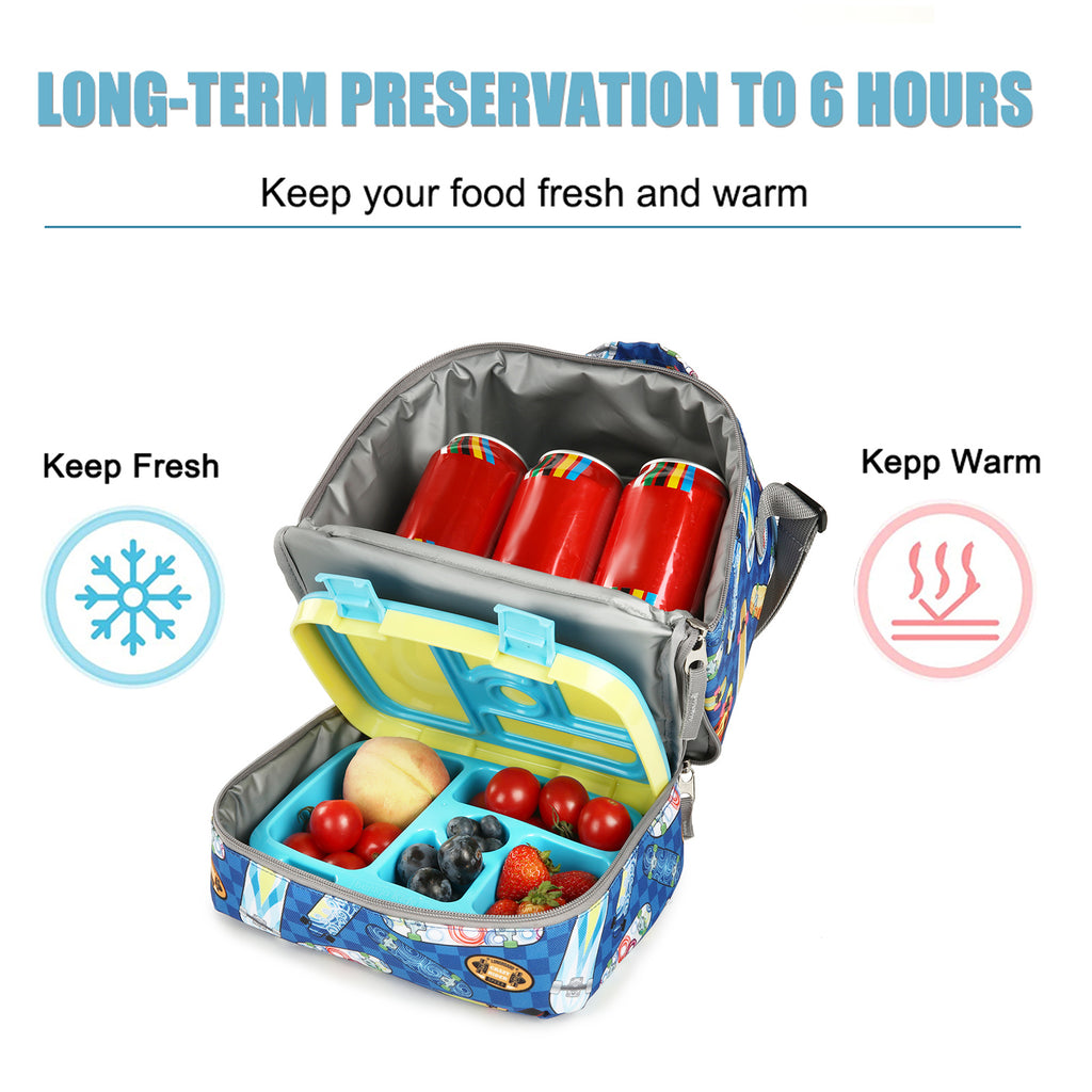 Tilami Skater Board Kids Lunch Bag Waterproof Cooler Bag