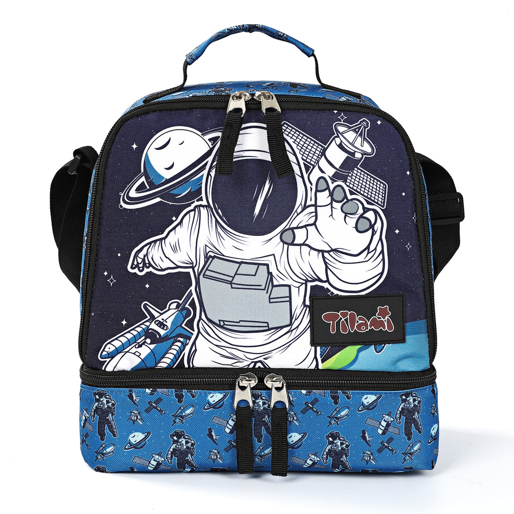 Tilami Space Exploration Kids Lunch Bag Waterproof Cooler Bag