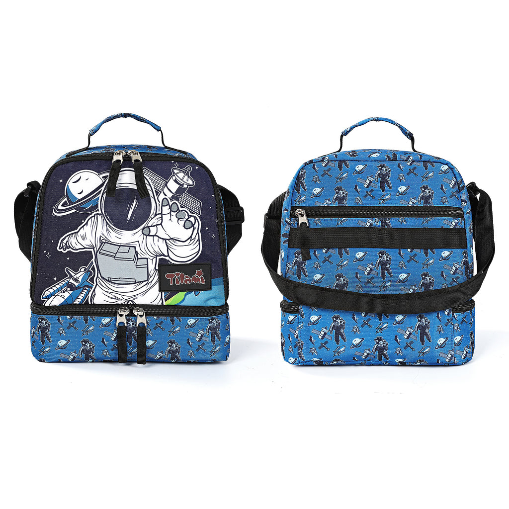 Tilami Space Exploration Kids Lunch Bag Waterproof Cooler Bag